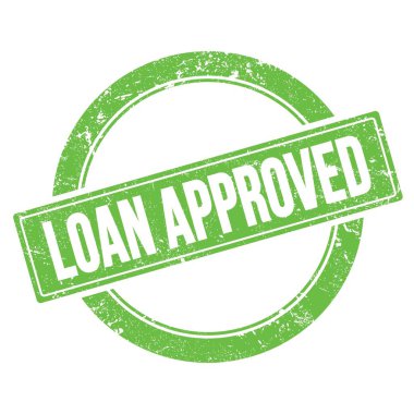 Kredi onaylı yeşil grungy yuvarlak vintage pul metni.