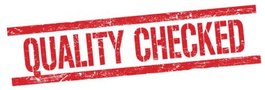 Kalifiye Kırmızı grungy dikdörtgen mühür işareti üzerinde kontrol edilmiş metin.