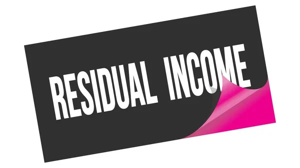 Residual Income Text Written Black Pink Sticker Stamp — Stock Photo, Image