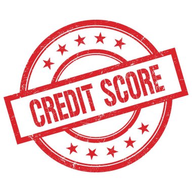 CREDIT Skorer Metni kırmızı yuvarlak lastik damga üzerine yazılmış.