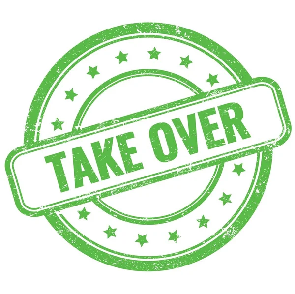 Yeşil, eski, kirli, lastik damgalı metni devral.