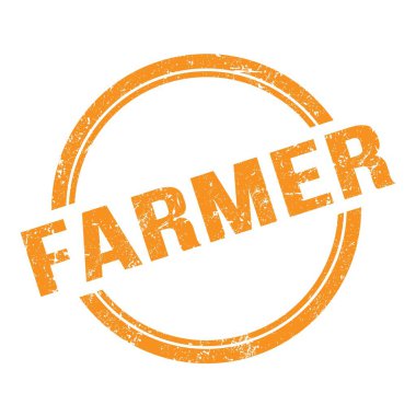 TARMER metni turuncu grungy vintage yuvarlak pulla yazılmış.