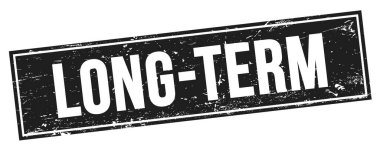 Siyah grungy dikdörtgen damga işareti üzerine uzun dönem metni.