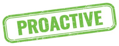 Yeşil grungy vintage dikdörtgen damgalı PROACVE metin.