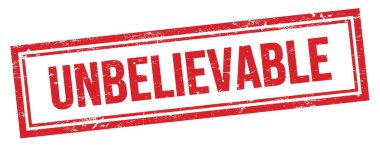 Kırmızı grungy vintage dikdörtgen damgalı Inanılmaz metin.