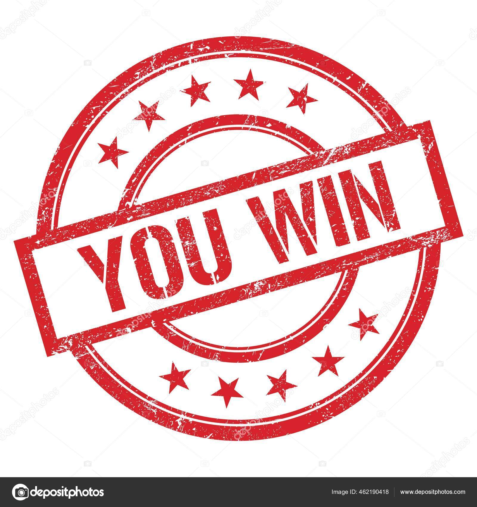 You Win Stamp Stok Foto You Win Stamp Gambar Bebas Royalti Depositphotos