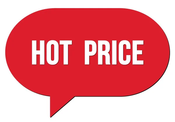 Hot Price Text Skriven Med Röd Talbubbla Stämpel — Stockfoto