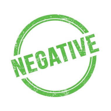 Yeşil grungy vintage yuvarlak damgalı olumsuz metin.