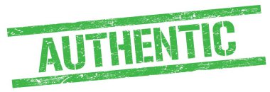 Yeşil grungy dikdörtgen damga işareti üzerinde ATHENTIC metin.