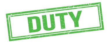 Yeşil grungy vintage dikdörtgen damgalı görev metni.