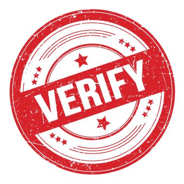 Kırmızı yuvarlak grungy desen damgası üzerine çok iyi bir metin.