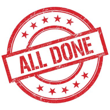 Hepsi de kırmızı yuvarlak plastik damga üzerine yazılmış..