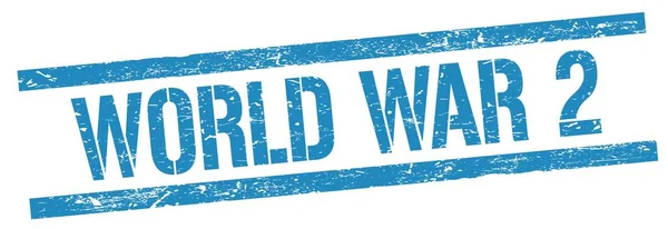 Текст Второй Мировой Войны Синей Серой Прямоугольной Марке — стоковое фото