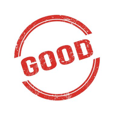 Kırmızı, iğrenç, eski, yuvarlak damgalı iyi bir metin..