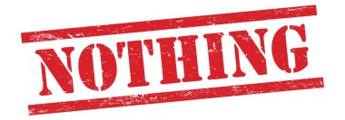 Kırmızı, kirli, eski, kauçuk damgalı bir şey yok..