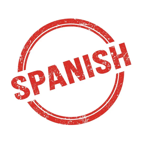 Spanish Word Written Red Vintage Stamp — Stock Photo, Image