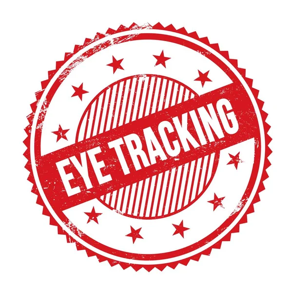 Eye Tracking Text Geschrieben Auf Rotem Grungy Zick Zack Rand — Stockfoto