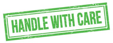 Yeşil grungy vintage dikdörtgen damgalı dikkat metni ile başa çık.