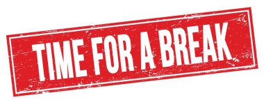 Kırmızı grungy dikdörtgen damgalı bir metin kırma zamanı..