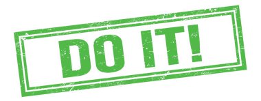 Yap şunu! Yeşil grungy vintage dikdörtgen damgalı metin.