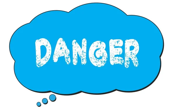 Danger Text Written Blue Thought Cloud Bubble — Stock Photo, Image