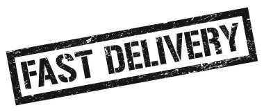 FAST DELIVERY siyah grungy dikdörtgen mühür işareti.