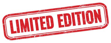 Kırmızı grungy dikdörtgen damgalı Sınırlı EDITION metin.