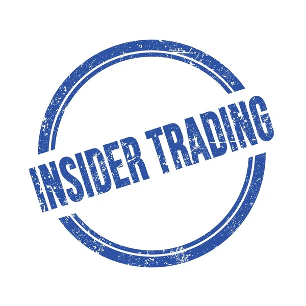 Mavi grungy vintage yuvarlak damga üzerine yazılmış İçeriden TRADING metin.