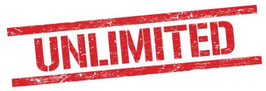 Kırmızı grungy dikdörtgen damga işareti üzerinde Sınırsız metin.
