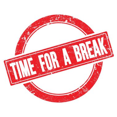 Kırmızı pasaklı, yuvarlak vintage damgalı bir kısa mesaj zamanı..