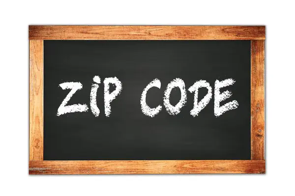 칠판에 씌여진 Zip Code 텍스트 — 스톡 사진