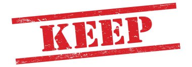 Kırmızı grungy vintage kauçuk damga üzerinde metin tutun.