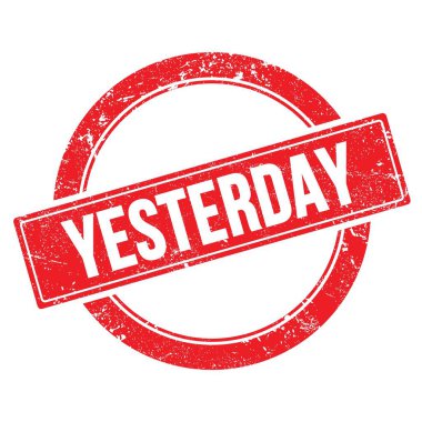 DÜSTERDAY kırmızı grungy yuvarlak vintage pul üzerine metin.