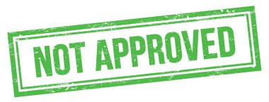 Yeşil grungy vintage dikdörtgen damgası üzerinde Onaylanmamış metin.