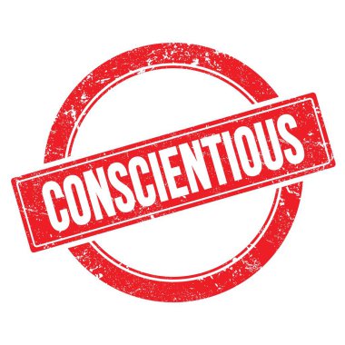 Kırmızı grungy yuvarlak vintage pul üzerinde bilinçli metin.