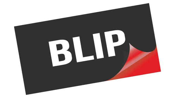 Blip Text Auf Schwarzem Roten Aufkleberstempel Geschrieben — Stockfoto