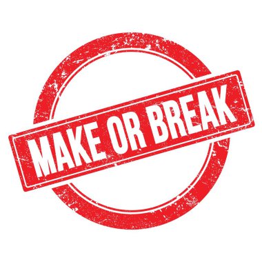 Kırmızı grungy yuvarlak vintage pul üzerinde metin yap ya da kır.