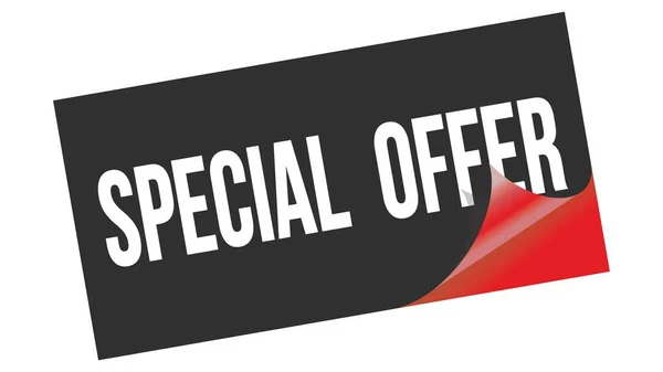 Special Offer Text Written Black Red Sticker Stamp — Stock Photo, Image