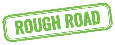 Yeşil grungy vintage dikdörtgen damgalı kaba yol metni.