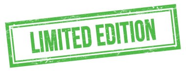 Yesil grungy vintage dikdörtgen damgasi uzerinde LIMITED EDITION metni.