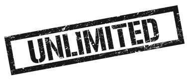 Sınırsız siyah grungy dikdörtgen mühür işareti.