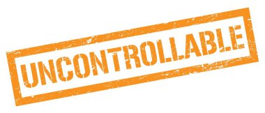 Kontrol Edilemez Turuncu Kirli Dikdörtgen Pul İşareti.