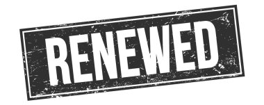 Siyah grungy dikdörtgen damga işareti üzerinde yeniden yazılmış metin.