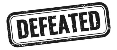 Yenilmiş metin siyah grungy vintage dikdörtgen damgası üzerinde.