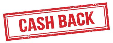 Kırmızı grungy vintage dikdörtgen damgalı CASH arka metin.