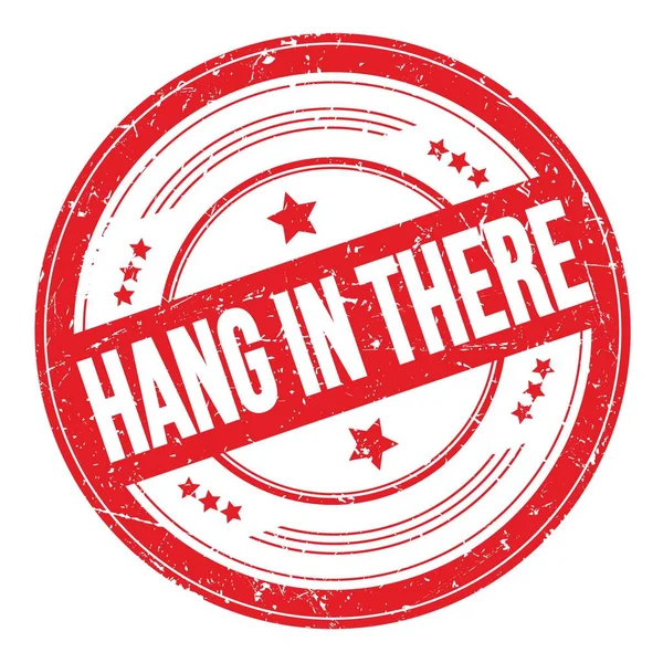 Hang Text Red Grungy Texture Stamp — Stock Photo, Image