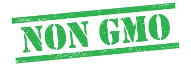 Yeşil grungy vintage kauçuk damga üzerinde GDO olmayan metin.