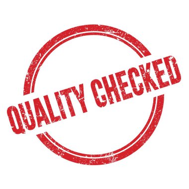 Kalifiye KONUŞTURMA Kırmızı grungy vintage yuvarlak pul üzerine yazılmış metin.