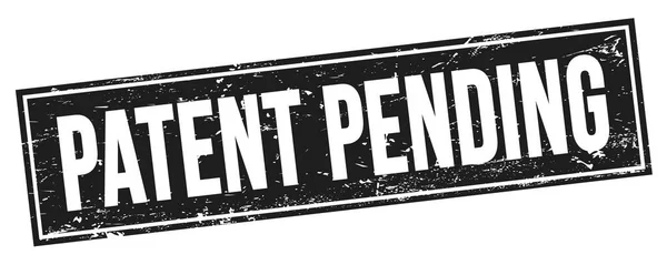 Patent Pending Text Black Grungy Rectangle Stamp Sign — Stock fotografie