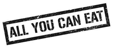 Yiyebildiğin kadar siyah, kirli, dikdörtgen damgalı levha.